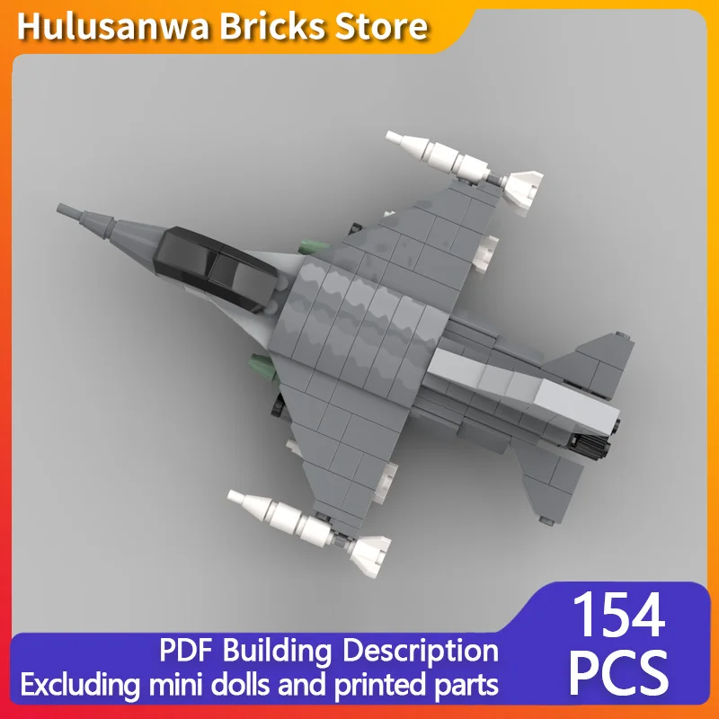 

F-16 Midi-Scale Modern Military Fighter Jets Model MOC Building Bricks War Equipment Modular Technology Gifts Children Toys Suit