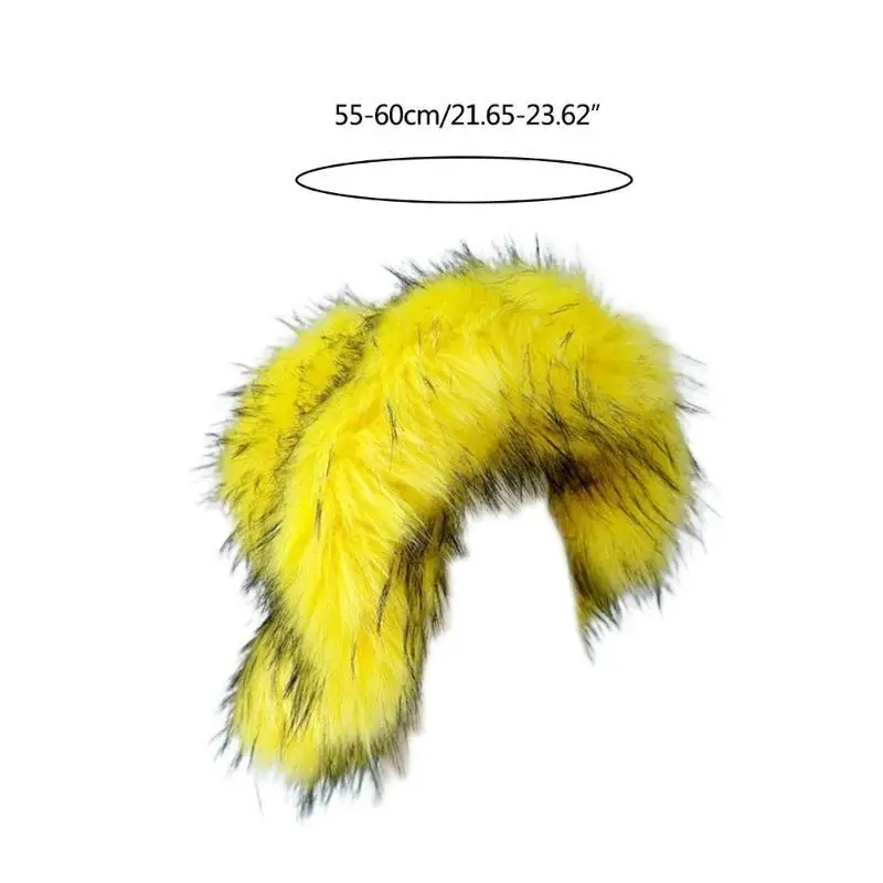 39bd Ladies Plush Faux Furs Thiết kế ngư dân Mũ rộng vành mũ giữ mũ ấm