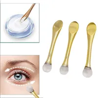 1/2pc Eye Cream Applicator Spoon Roller Transparent Massage Stick Cosmetic Spatulas Wrinkle Facial Mask Skin Care Plastic Spoon