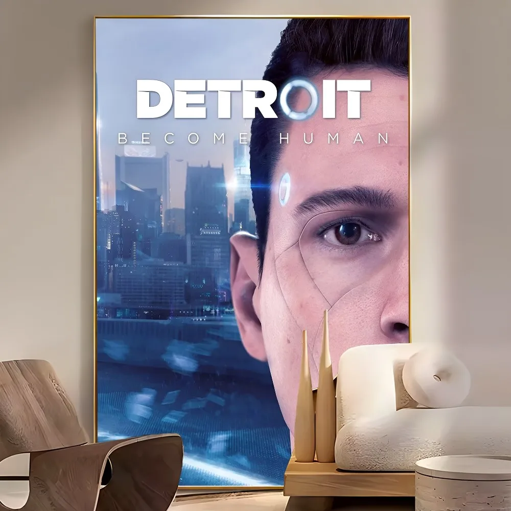 Detroit Become Human Vintage Posters Sticky Vintage Room Home Bar Cafe Decor Kawaii Room Decor