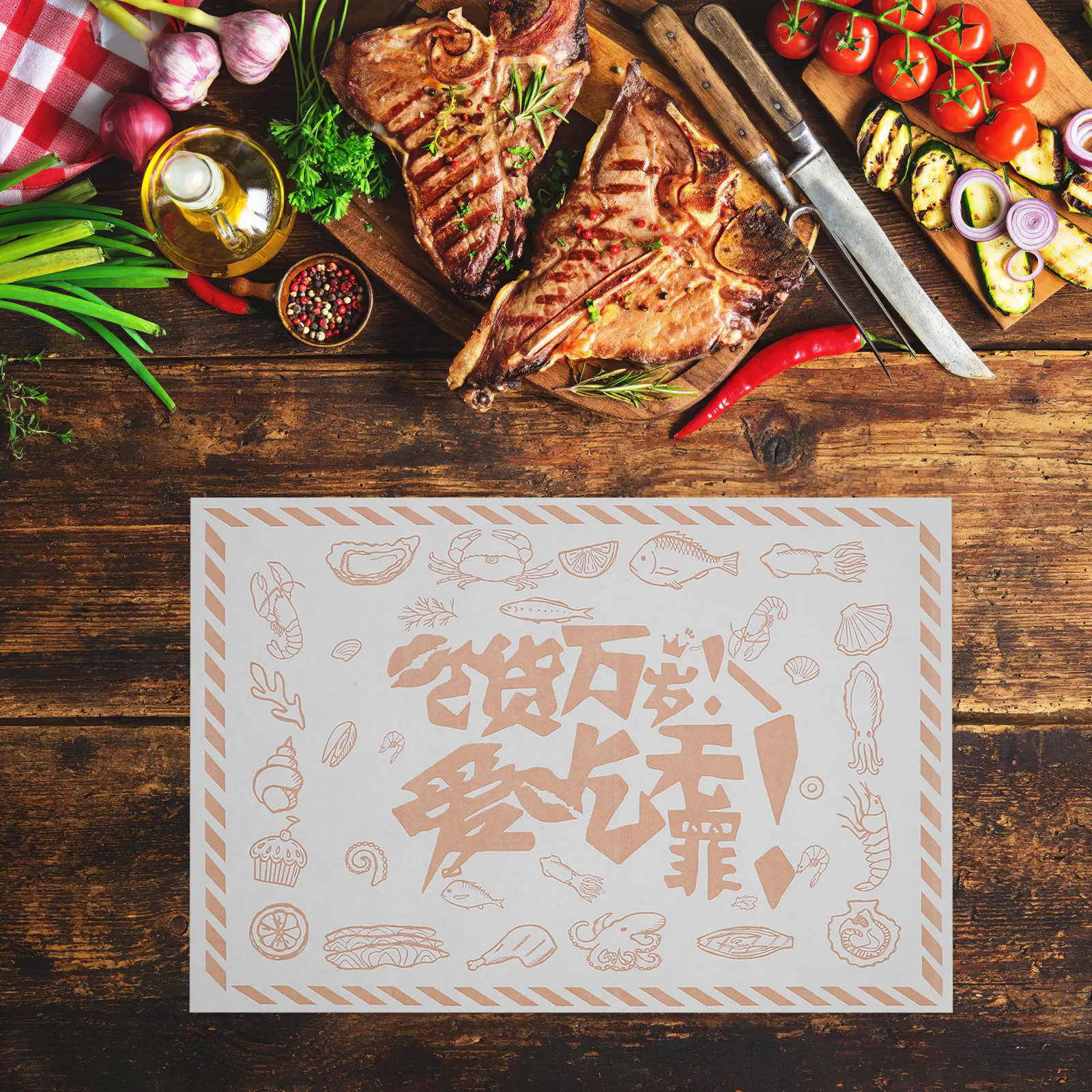 

500Pcs Parchment Baking Paper Sheets Food-Grade Oil-Resistant Non-Stick Liners for Grill Air Fryer Takeout Sandwich Cake Box