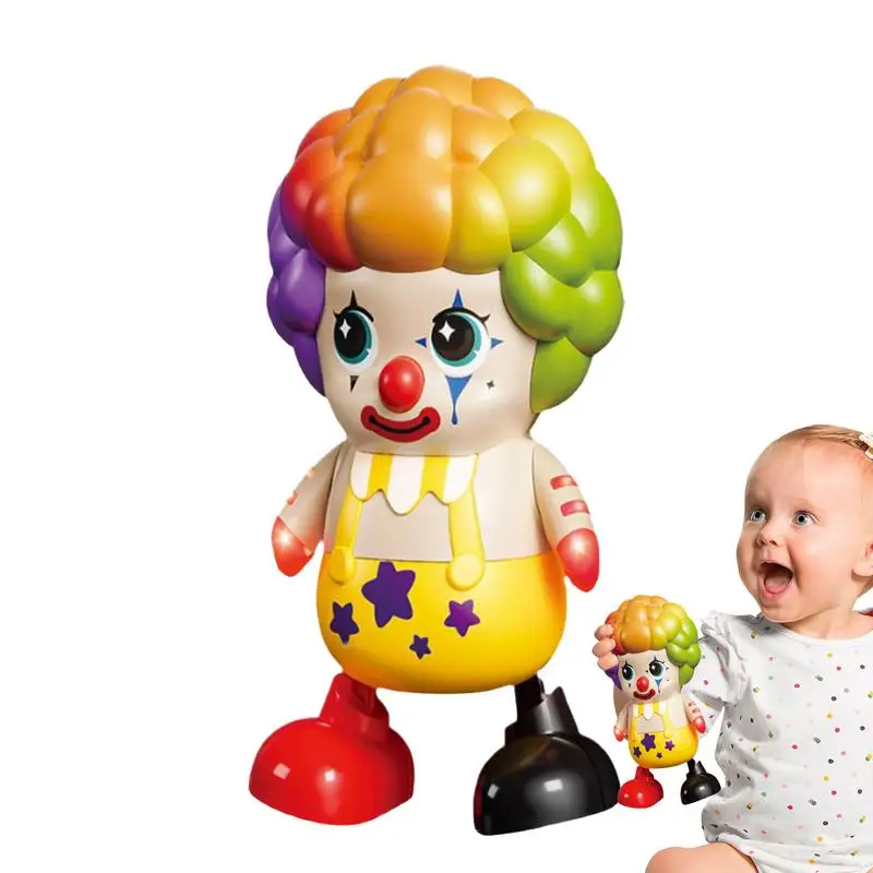 Dancing Clown Doll Circus Clown Show Toy Light Up Musical Circus Clown For Christmas Stocking Stuffers Promotes Montessori