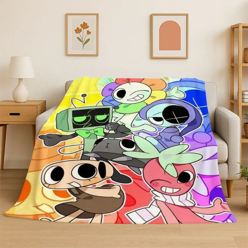 Game Dandy World Cartoon Soft Flannel Throw Blanket,Warm Cozy Blanket for Bed,Couch,Sofa,Bedroom,Living Room,Travel,Camping