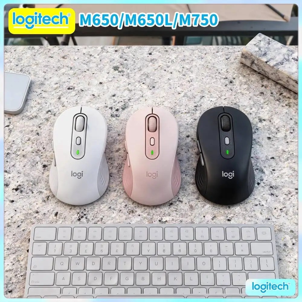 M750 Ergonomic Wireless Mouse Comfort Grip Design 4000 DPI Dual Connection Home Daily Office Practical Accessory