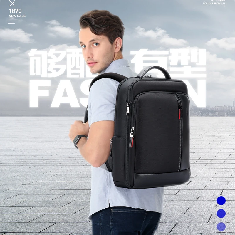 BOPAI Upgraded Travel Backpack Men Business Aesthetic Backpack School Expandable USB Bag Laptop Waterproof New Fashion Backpack