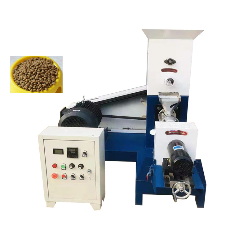 

Hot Sale Small Pet Cat and Dog Food Pellet Feed Processing Machine Fish food extruder