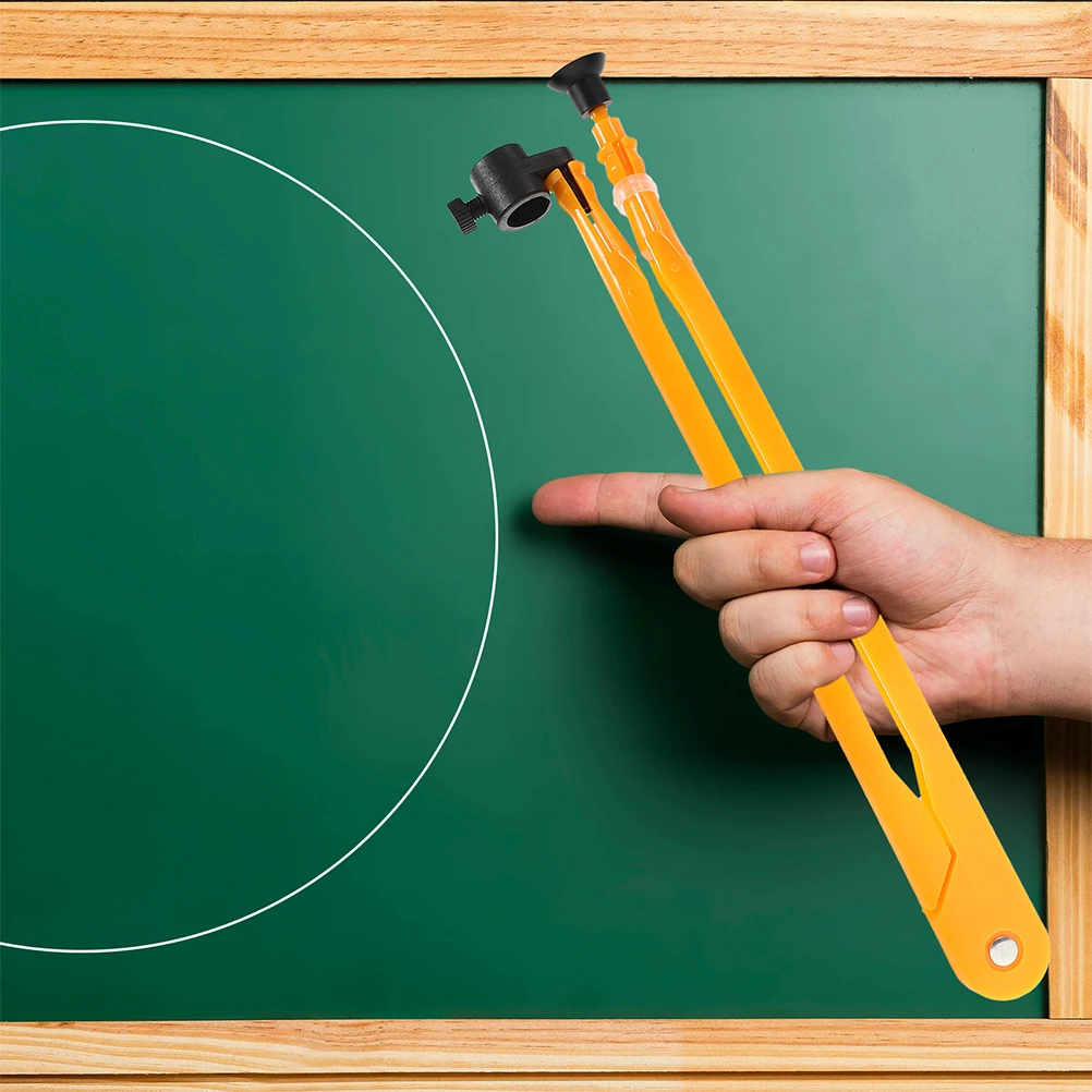 

2 Pcs Plastic Compass Large Geometry Drawing Tool Whiteboard Circle Carpenter Pencil Handheld Woodworking Magnetic