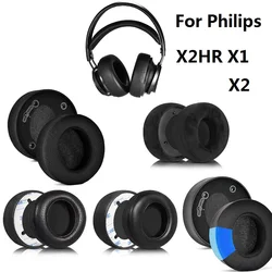 Upgraded Ear Pads For Philips Audio Fidelio X2HR X1 X1S X2 replacement Genuine Sheepskin Leather/Cooling Gel Earmuffs Ear Pillow