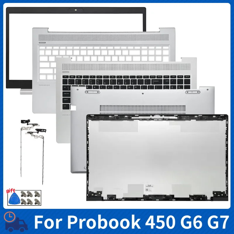 

For Probook 450 455R G6 G7 PRO 15 G2 G3 Laptop LCD Back Cover US Keyboard Palmrest Bottom Case Computer Replace Accessories Case