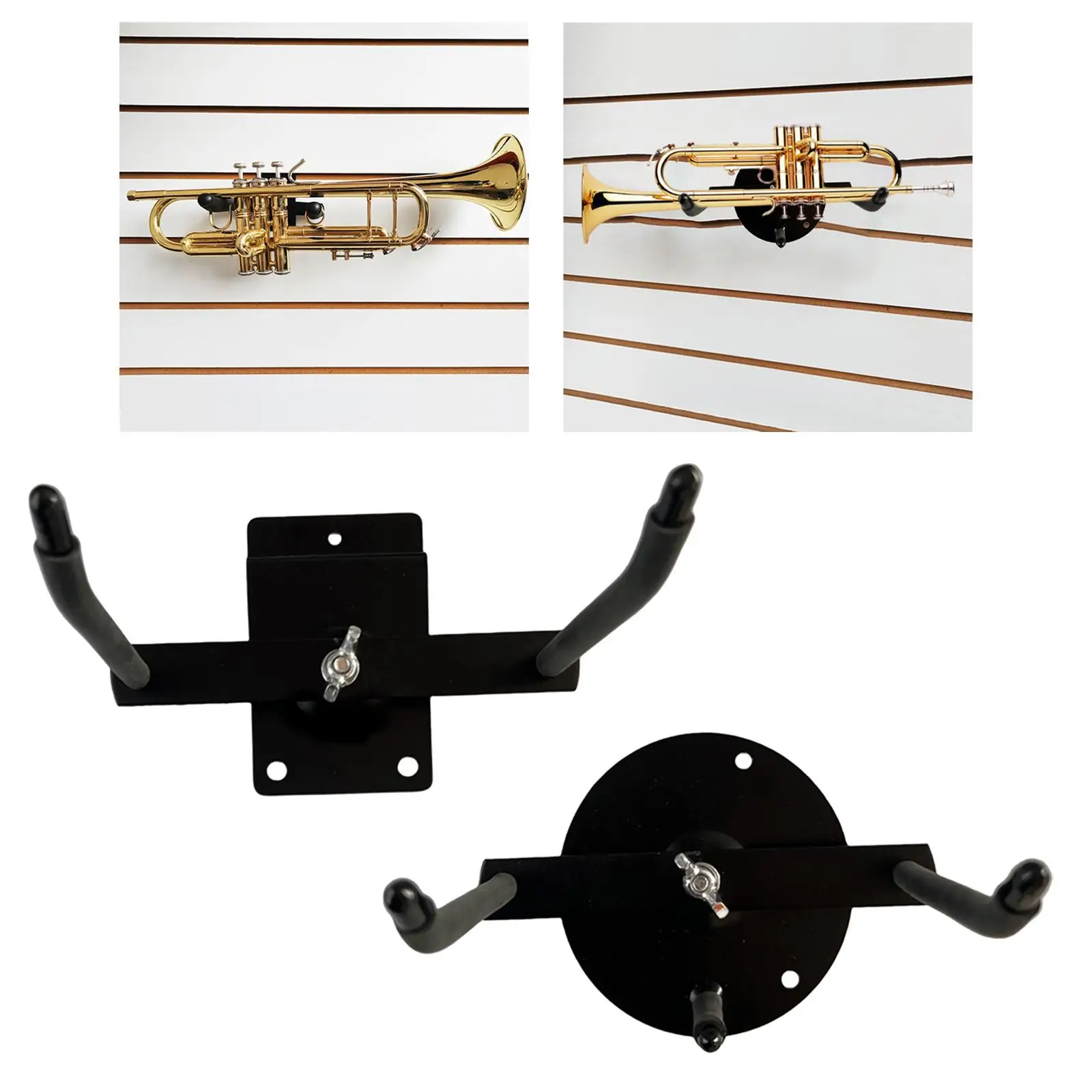 Trumpet Holder Music Instrument Bracket Easy to Install Space Saving Trumpet Stand Wall Mount Rack for Trumpet Accessory