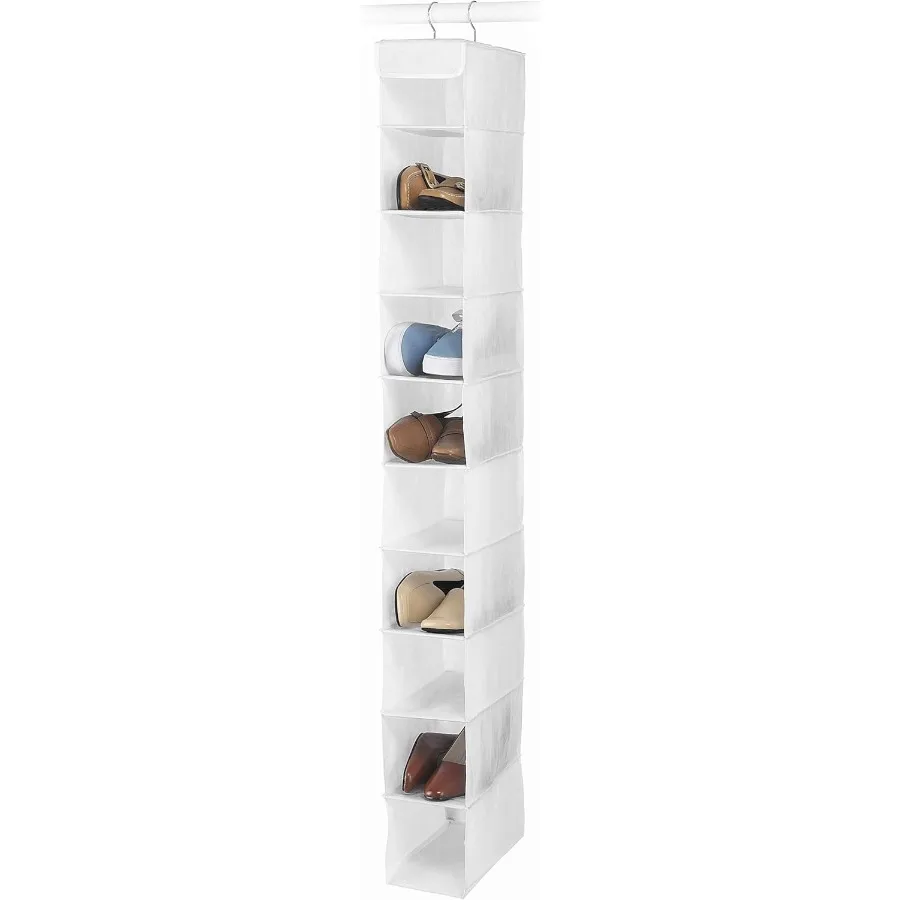 

Hanging Shoe Shelves 10 Section White