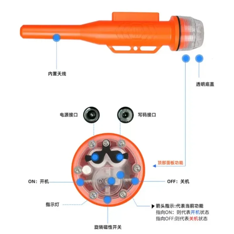 Fishing Net Buoy Locator with Built-in Light, Marine Beacon