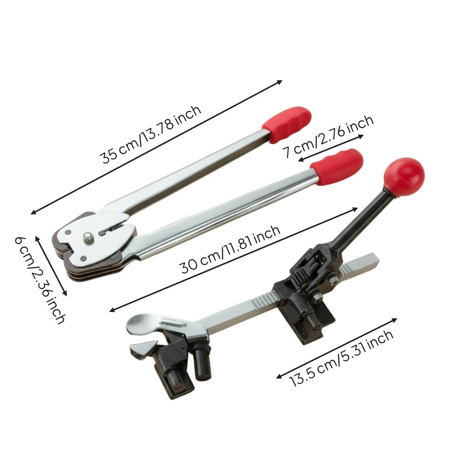 Hand-Operated Strapping Tool Set Long-Lasting Tensioner and Sealer Set Efficient
