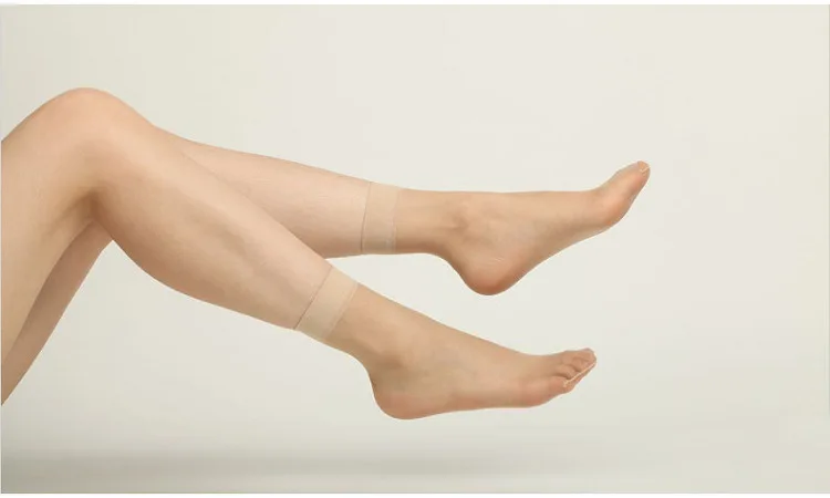 Nylon Socks Super Thin Short Socks Woman Breathable Transparent High Durable Comfortable