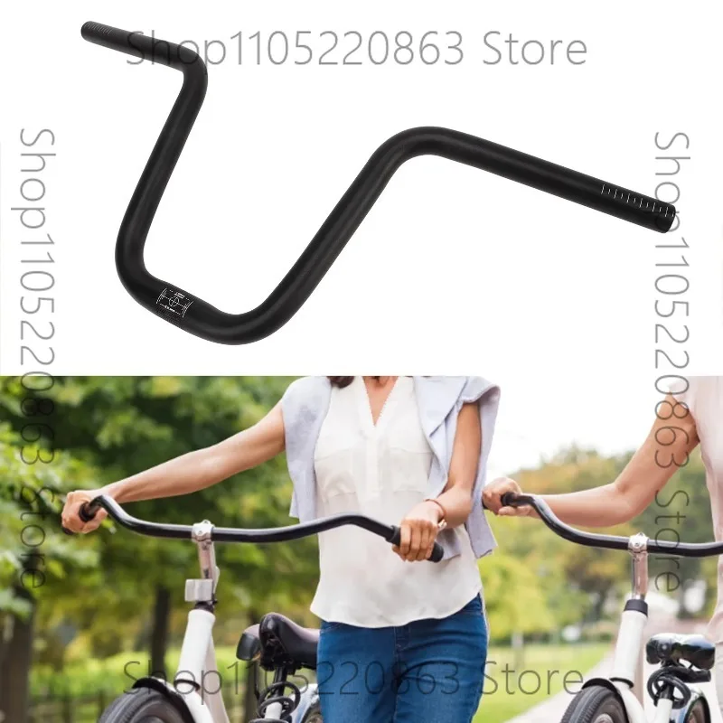 Mountain Bike Riser Handlebar Easy Cleaning Road Bike Extra Long Handlebar Comfortable 25.4mmx580mm CNC Processing for Cycling
