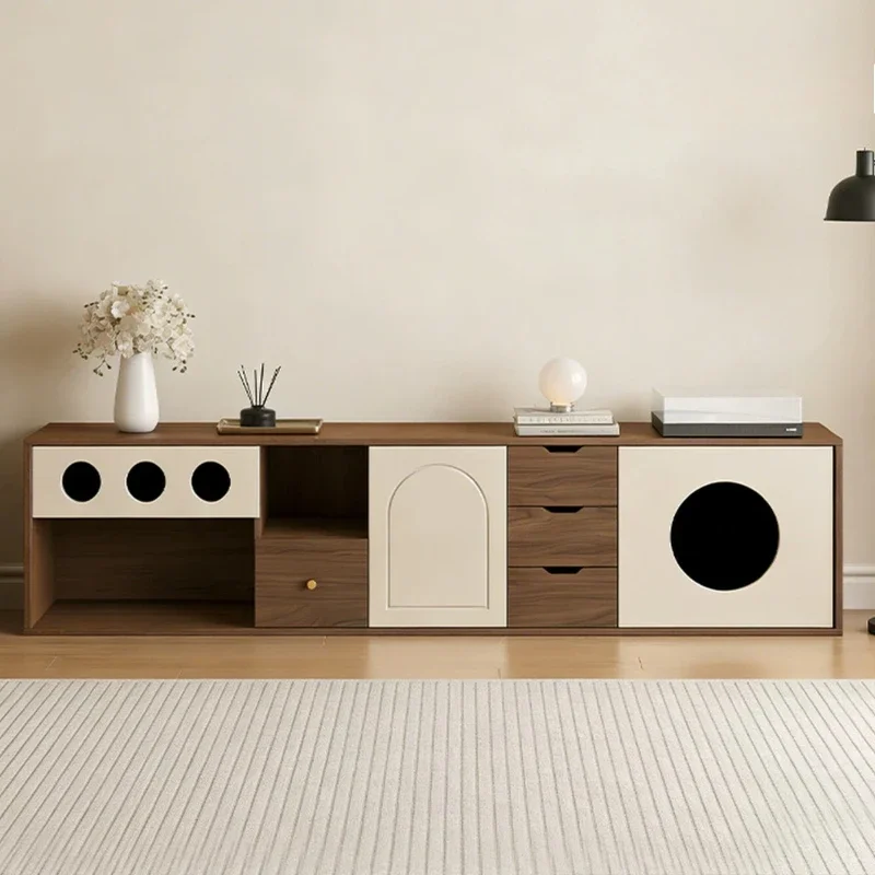 Design Media Tv Stand Vintage Corner Wood Wall Tv Stand Accent Mid Century Mobili Arredamento Casa Luxury Room Furniture