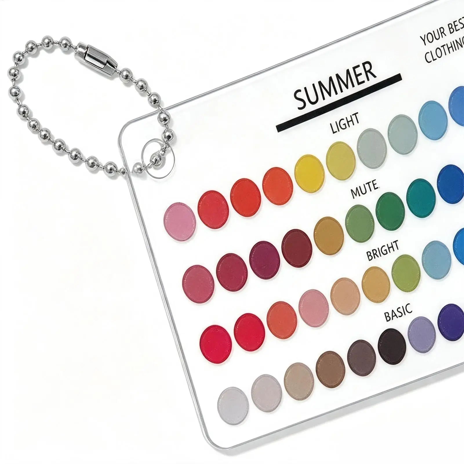 Picture 6: Color Palette Cards 4 Pieces Portable Quick Reference Acrylic Scratch Proof Makeup Shopping Color Reference Cards For Home