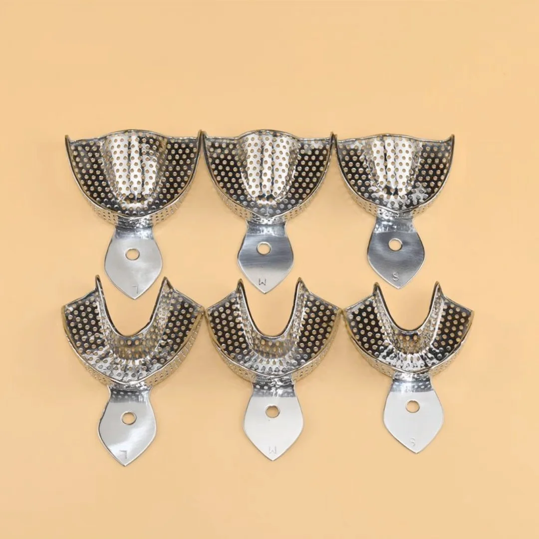 

6pcs/Set Dental Teeth Tray Stainless Steel Autoclavable Dentist Tools Lab Instrument