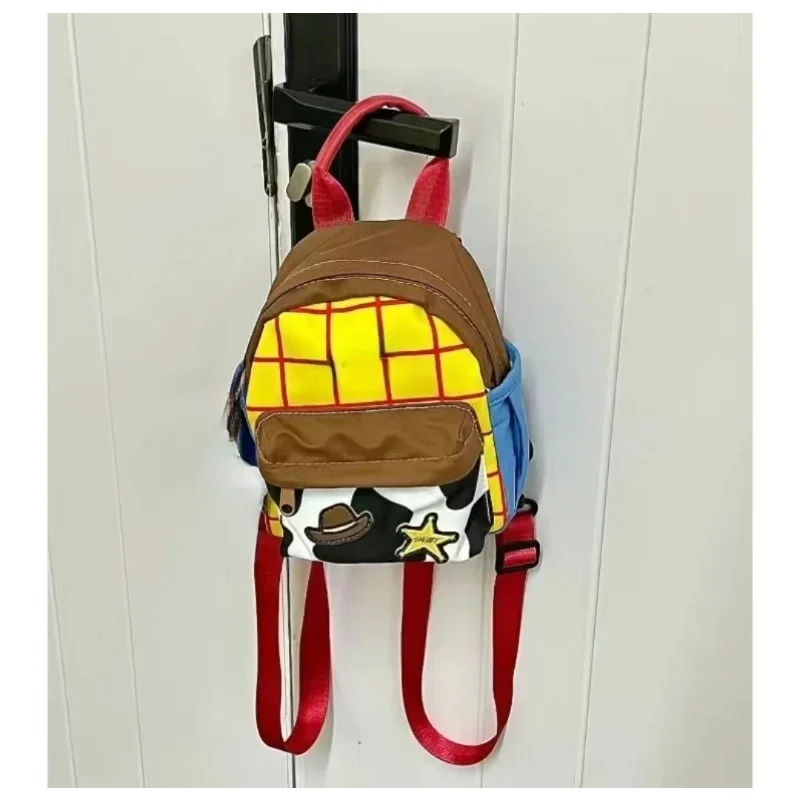 Disney Woody Jessie Cartoon Cute Print Zipper Mini Backpack Student Summer Simple Daily Versatile Commuting Small Square Bag