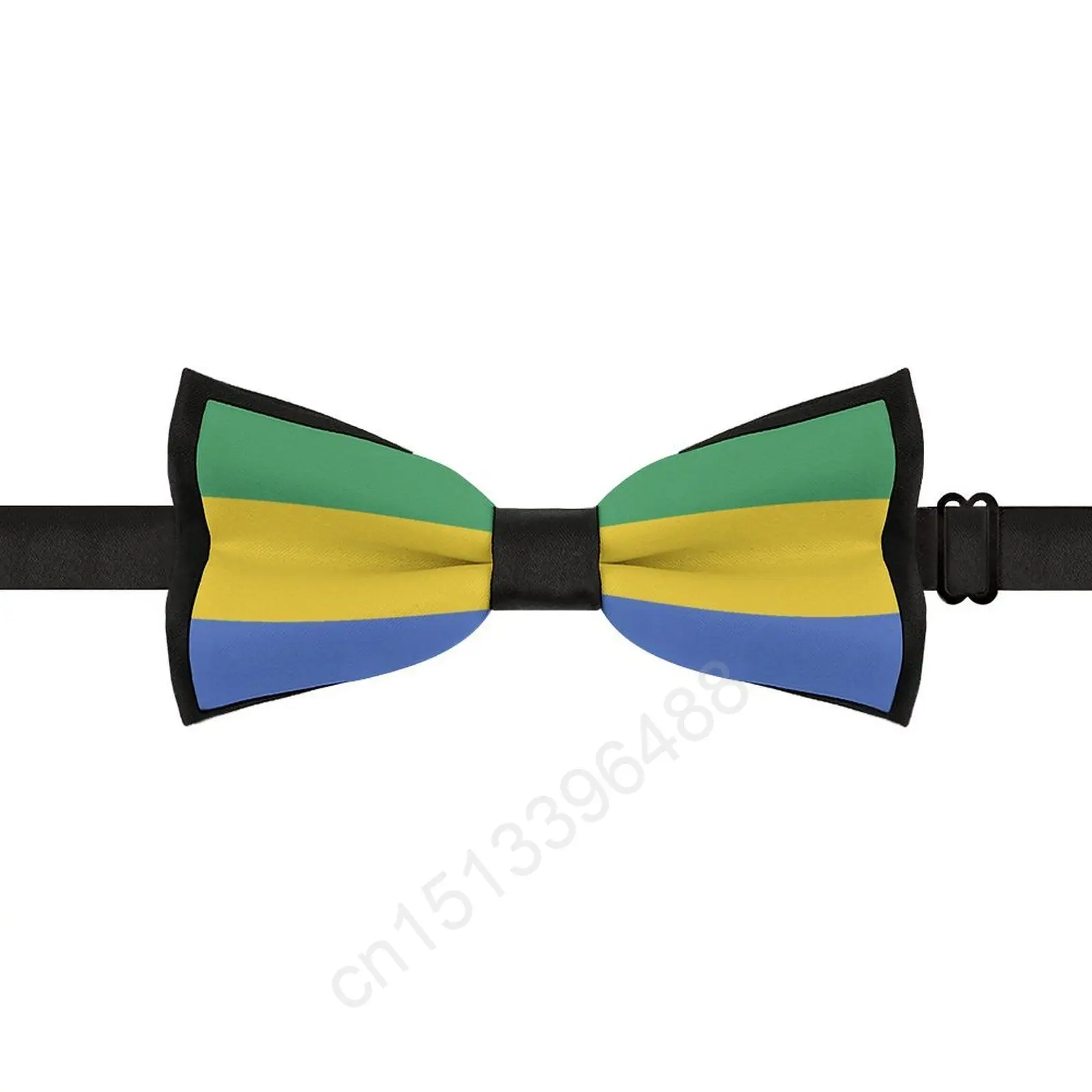 

2025 полиэстер галлон с флагом Габона для мужчин, модные повседневные мужские галстуки-бабочки, галстук для свадебной вечеринки, костюмы, галстук