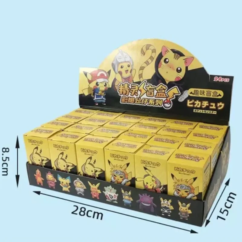 Anime Pocket Monster Blind Box Willekeurige Actie Pop Pikachu Pvc Sleutelhanger Speelgoed Creatief Kawaii Kinderen Schooltas Decoratief Cadeau