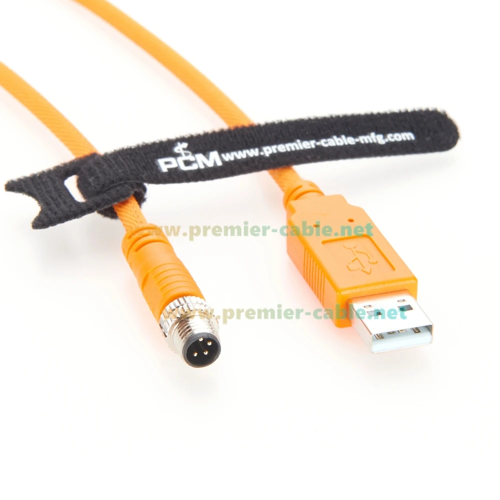 USB Configuration Cable to PC USB to M8 4Pin RS232 Serial Cable With FTDI Chip PLC Programming Cable Compatible Sick for Sensor