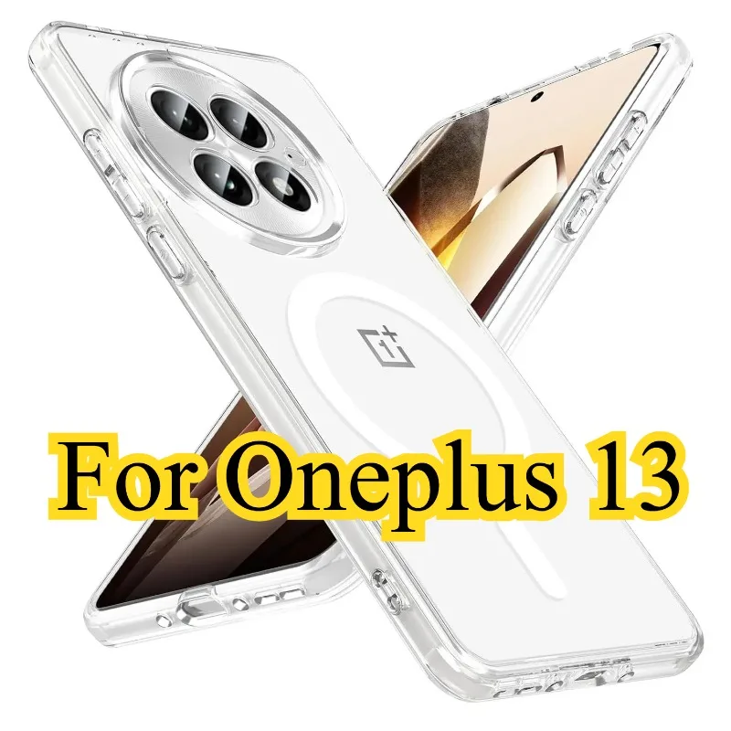 Funda OnePlus 13 Transparente Antigolpes Acrílica Magnética Magsafe