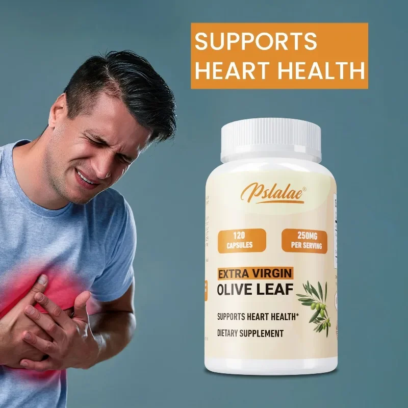 

Olive Leaf Capsules 250mg - Antioxidant, Supports Heart and Skin Health, Control Blood Sugar, Lower Cholesterol, Boosts Immunity