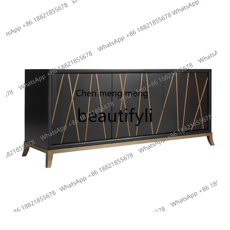

French light luxury TV cabinet Modern simple small apartment Entrance cabinet TV cabinet Light luxury style H