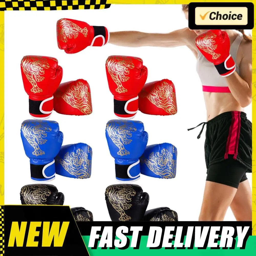 1 زوج قفازات الملاكمة الاطفال الكبار قفازات الملاكمة بولي تنفس تنفس قفازات الملاكمة المهنية قفازات القتال قفازات التايكوندو اللكم