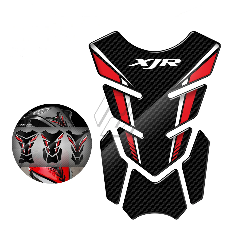 

For Yamaha XJR400 XJR1300 XJR1200 XJR 400 1200 1300 3D Carbon-look Motorcycle Tank Pad Protector Sticker