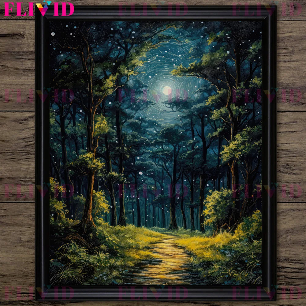 Dunkle Baumwolle geheime Reich Wald Vintage Wand kunst Leinwand Malerei Goth Dekor dunklen Wald Kunst Poster drucken Haupt dekoration