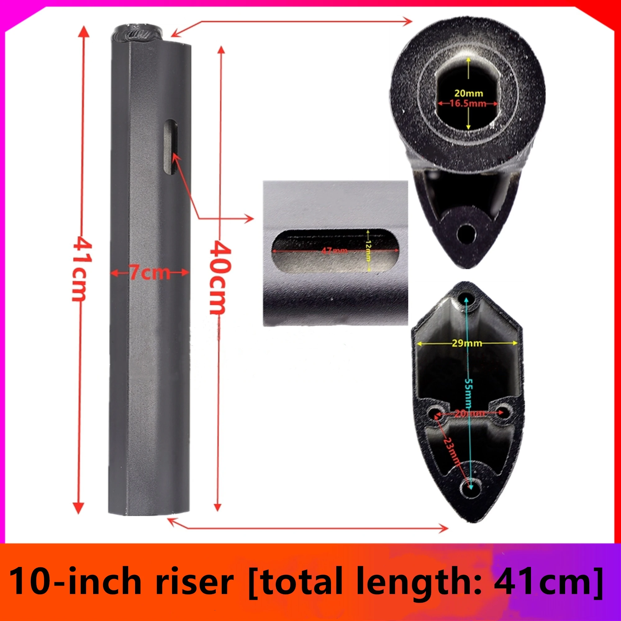 10 Inch Electric Scooter Alloy Pole Standpipe Steering Column Turn Riser Stand For Kugoo Universal Chinese Folding Scooter