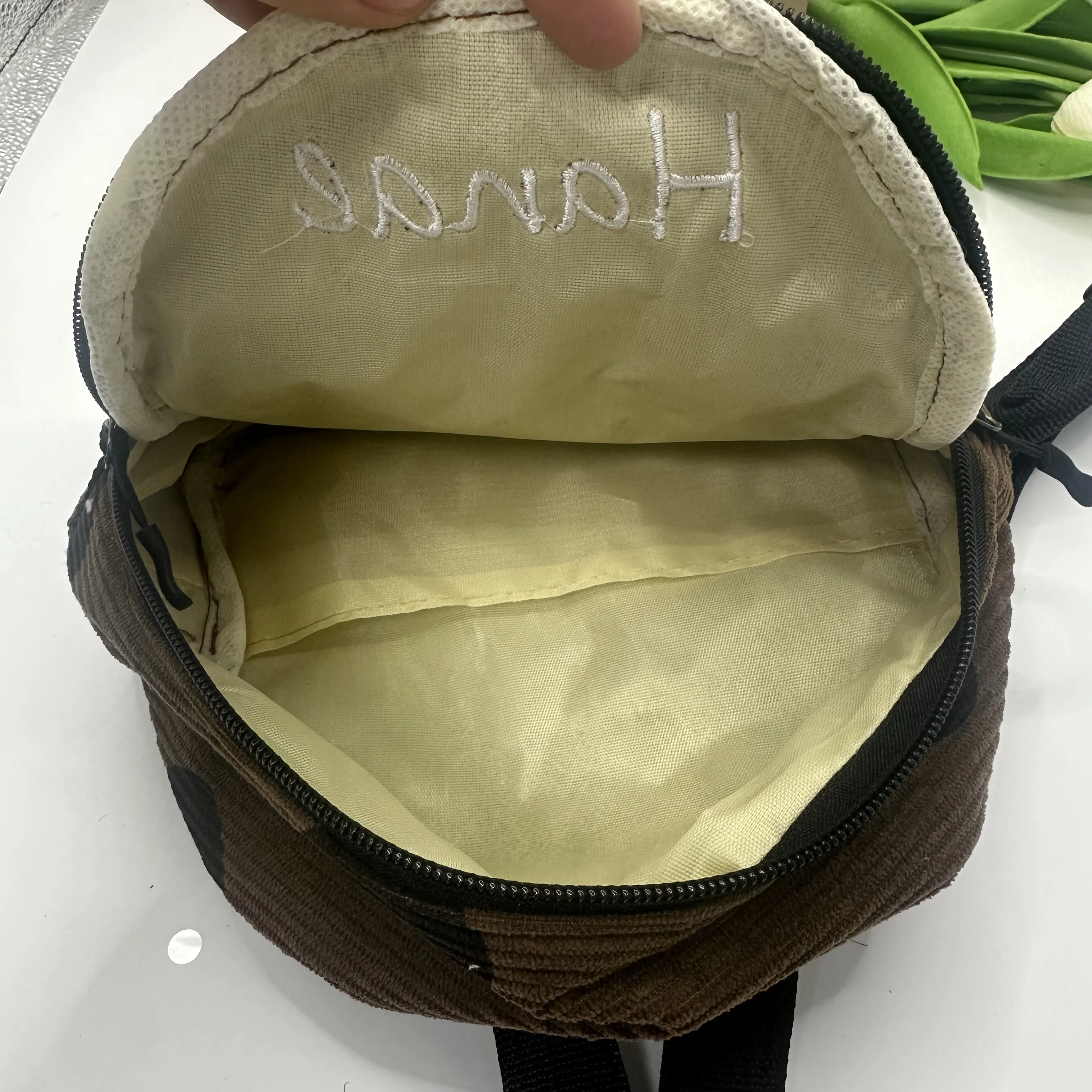 Mini sac à dos personnalisé avec nom brodé, sac à collation, sac à bonbons, sac de loisirs, cadeau de voyage