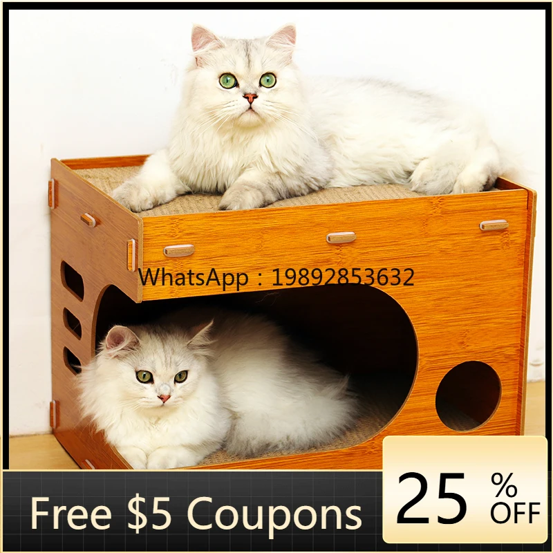 

ZZ Wyj Cat Scratch Board Cat Nest Integrated Wear-Resistant Non-Chip Scratch-Resistant Extra Large Basin Claw Special