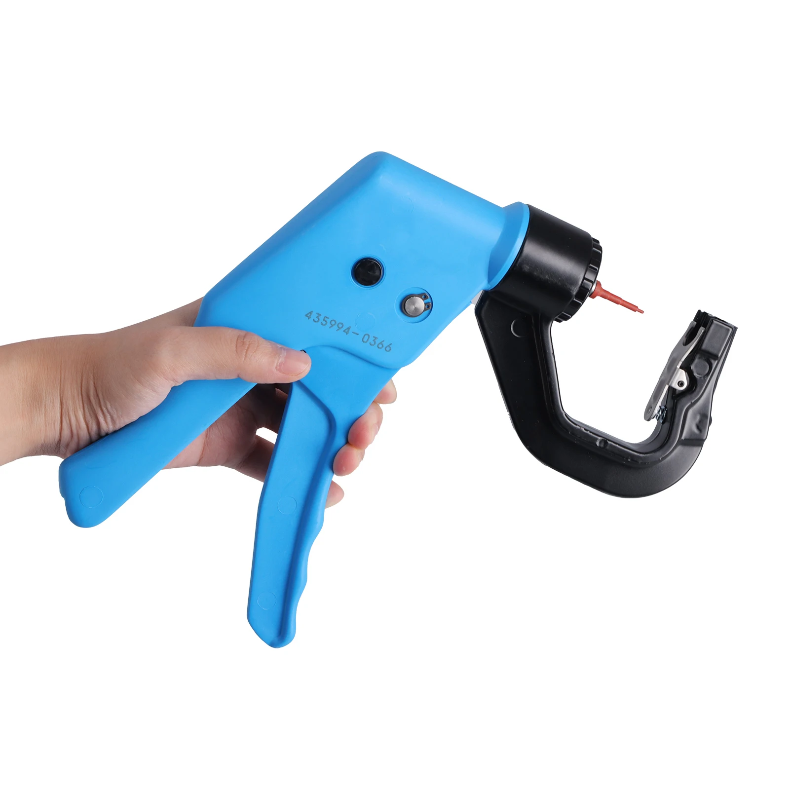 Tang Tag Telinga Rebound Otomatis Alat Identifikasi Pons Telinga Babi Dapat Diputar untuk Ternak