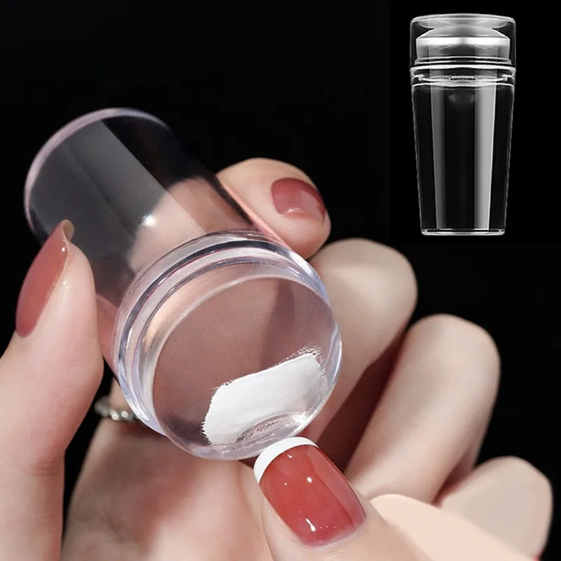 20/30/50PCS Round Silicone Nail Stamping Plates Pure Jelly Art Polish Set Print Design Manicure Cosmetics Accessories Tools