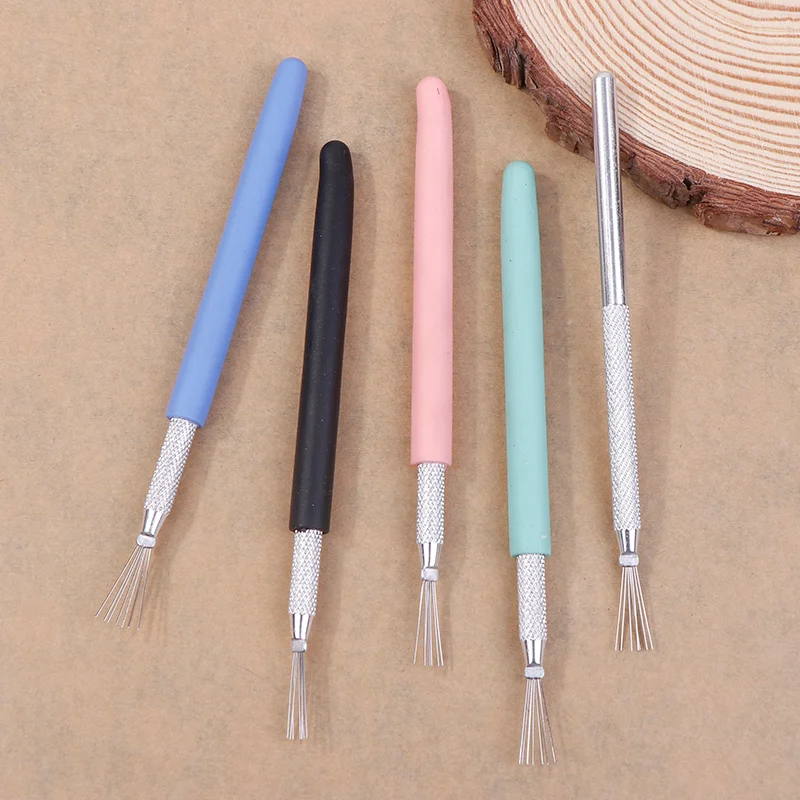 7 Pin Feather Wire Texture Ceramics Tool Polymer Clay Sculpting Modeling Tool DIY Pottery Brush Pottery Tools Cake Accessories