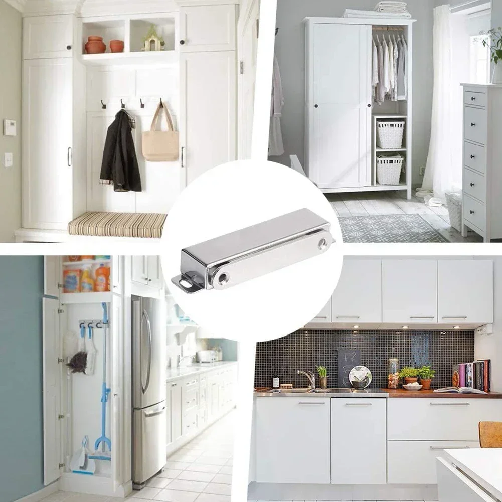 

1 pcs Magnetic Door Catch Strong Heavy Duty Cupboard Magnets 40KG Kitchen Door 97x20x15mm Cabinet Catches Hardware