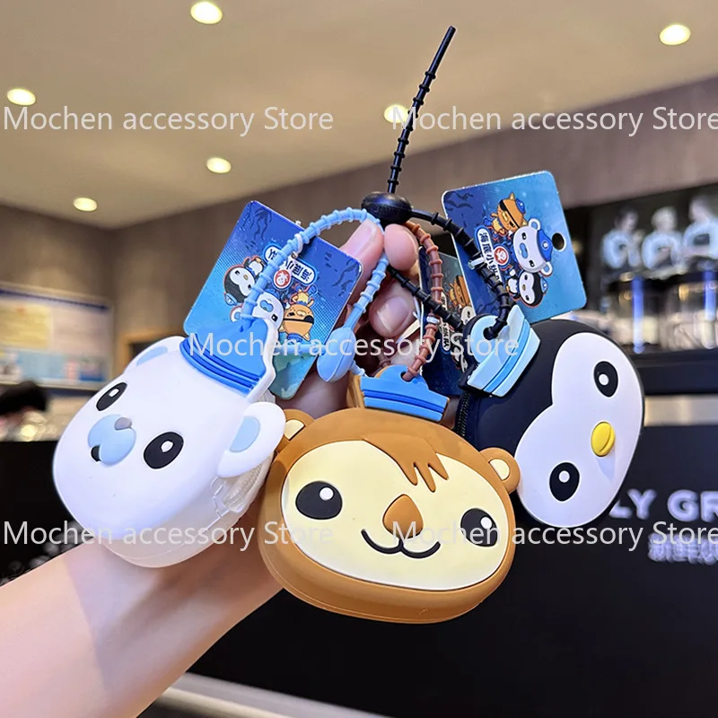 تلفزيون Octonauts حقيقية المفاتيح قلادة دمية أطفال لطيف سيليكون حقيبة بنقوش كرتونية حقيبة هدية الكريسماس صندوق أعمى اللعب