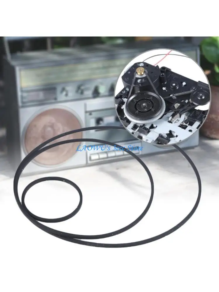 

Y8AD Belt Cassette Tape Machine Accessory Player Rubber Belts for HMC-V800 V909 Recorder Replacement Tape Recorder Belt