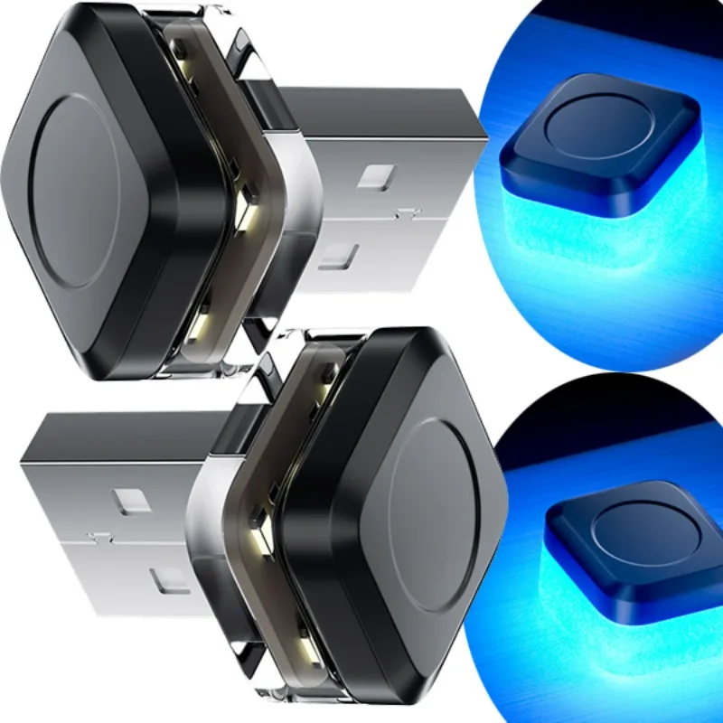 

Декоративная неоновая лампа для салона автомобиля, USB-мини-светодиодные атмосферные светильники, аварийное освещение, универсальные, портативные, для ПК и авто, подключи и работай