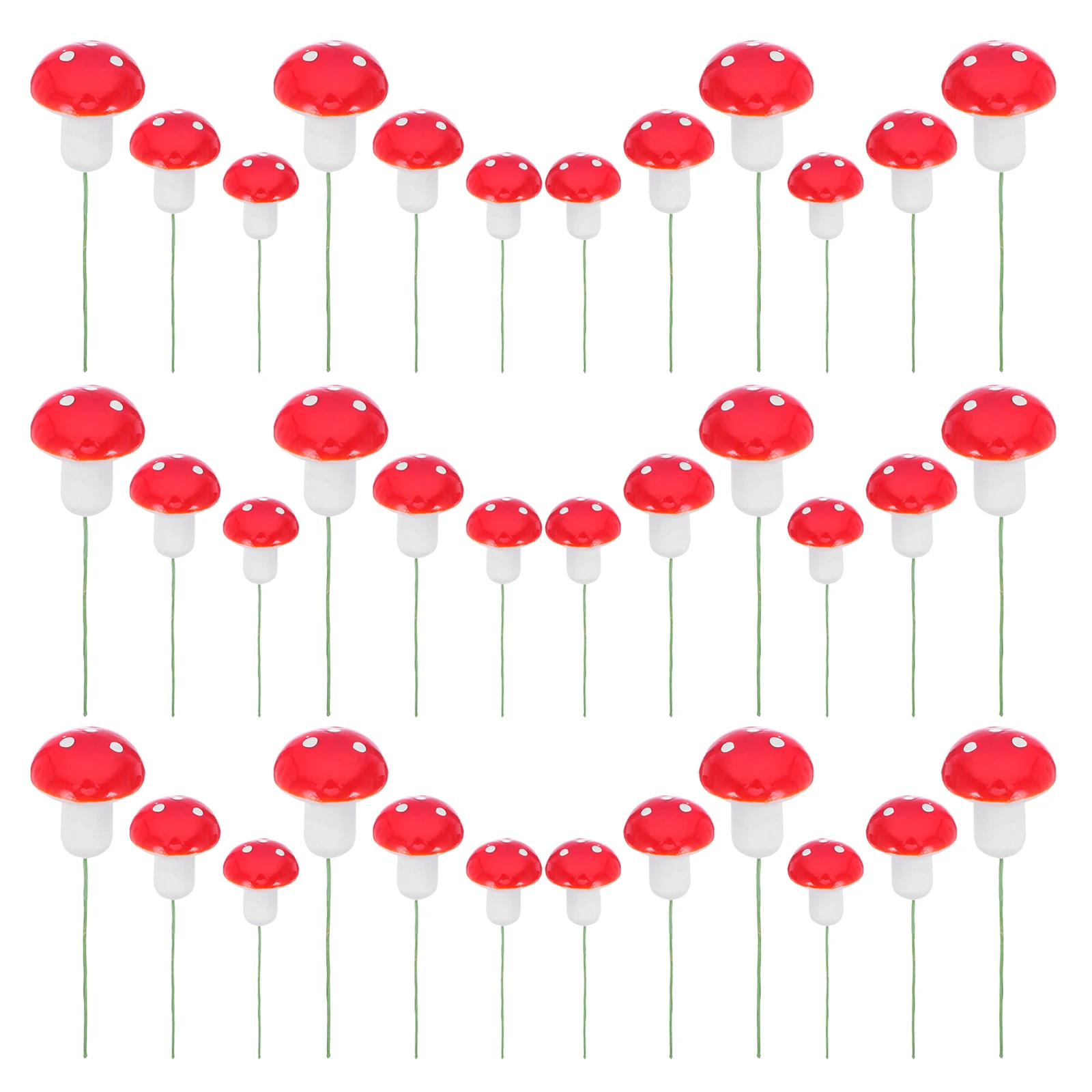 

30 Pcs Mushroom Cake Decoration Mini Cupcake Toppers and Decorations Mushrooms for Cupcakes Artificial