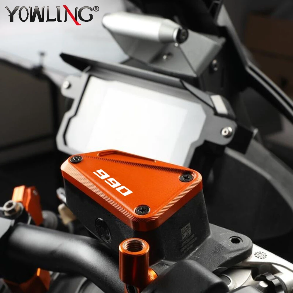 Image of Für KTM 990 DUKE 990 990DUKE DUKE990 2024 2025 2026 CNC Vorderer Bremsflüssigkeitsbehälter Hauptzylinder-Abdeckkappe Motorrad-Zubehör