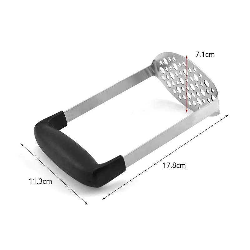 2025 New Stainless Steel Potato Masher Foldable Vegetables and Fruit Ricer Handheld Garlic Presser