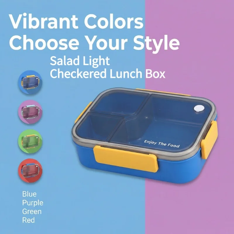 Color Leak-proof Bento Box, Multi-compartment Food Container, Home Portable Lunch Box Set