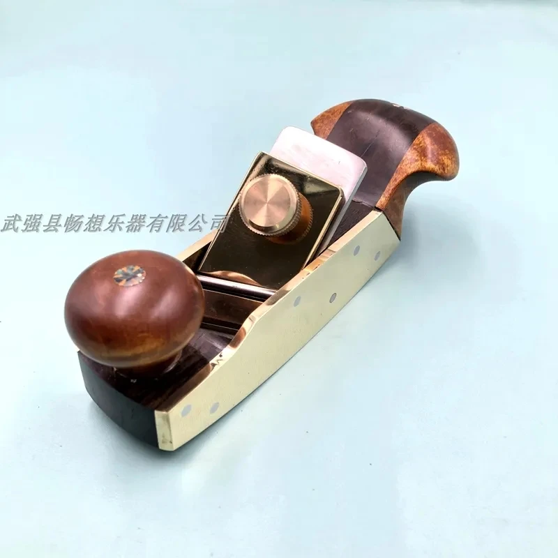 luxurious High speed steel Brass wrap blackwood convex bottom Cutter Curved Sole planes Planer 145mm，luthier woodworking Tools