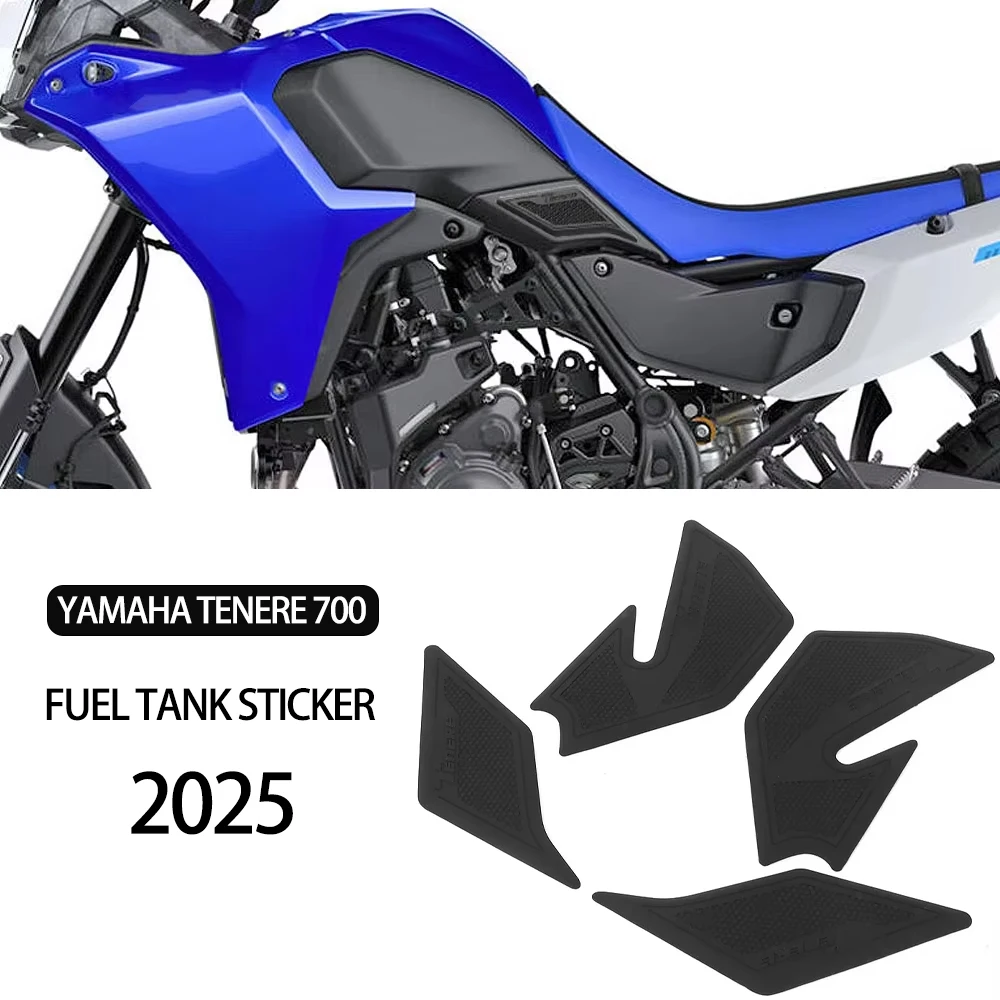 

For YAMAHA Tenere 700 T700 TENERE 700 2025 Motorcycle Accessories Non-slip Side Fuel Tank Stickers waterproof pad stickers