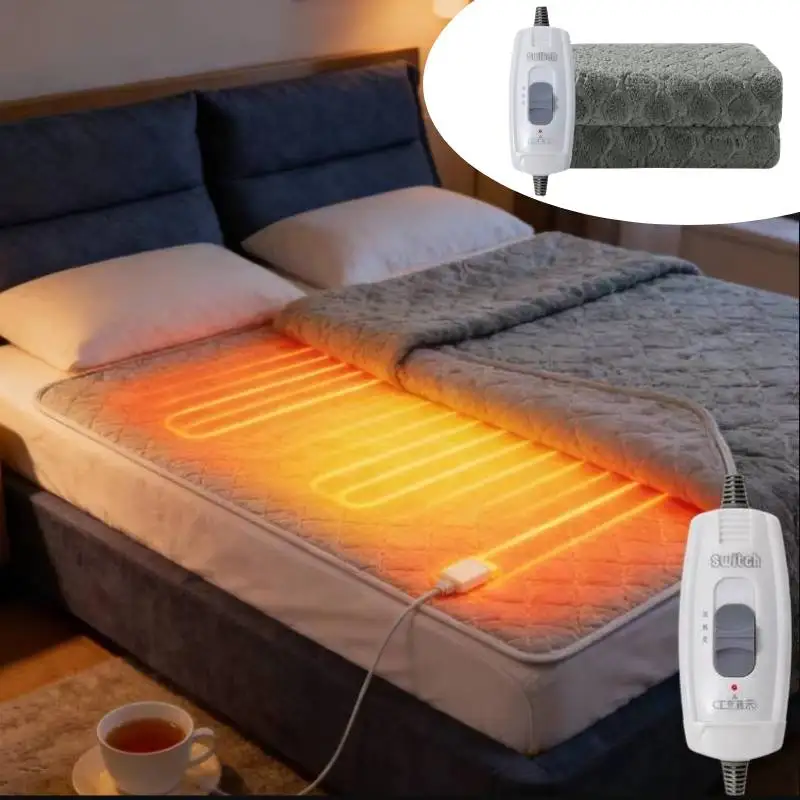 Heated Throw Heating Blanket 1.5x0.7m, Electric Throw Soft Plush Sherpa ETL Certified & Overheat Protection, Gifts for Grandma