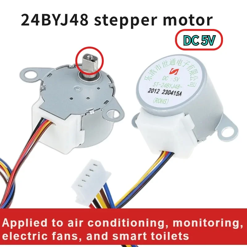 

Four phase five wire Stepper Motor 24BYJ48 Permanent magnet deceleration Bluetooth Speaker Toilet Mini Stepper Motor